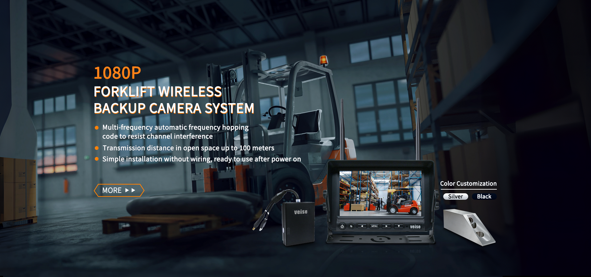 Forklift Wireless Backup Camera System