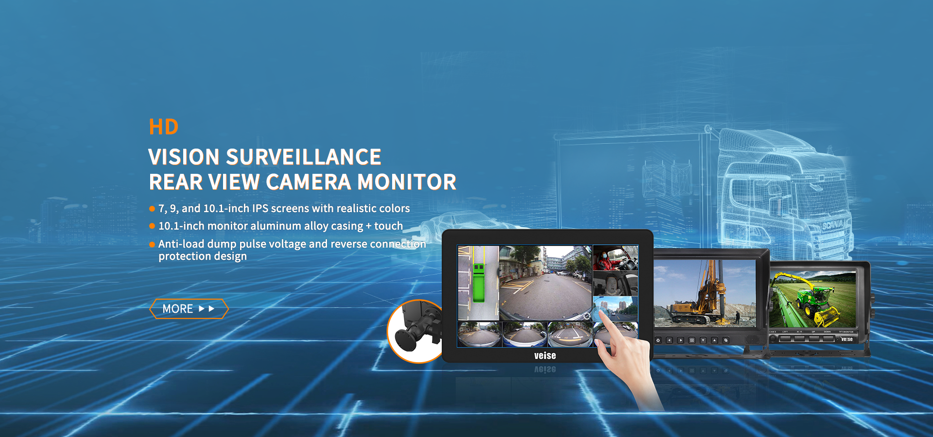 HD Vision Surveillance Camera Monitor