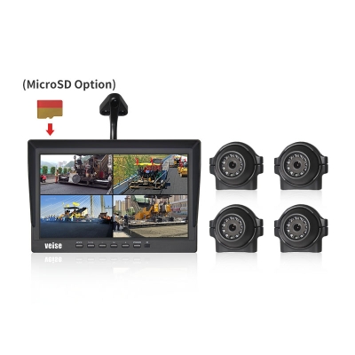 10.1-inch 4-channel 1080P Backup Camera System