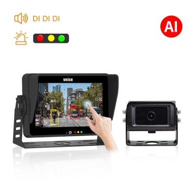 AI Pedestrian Detection Early Warning Rearview Camera system - Built-in Sound and Light Reminders