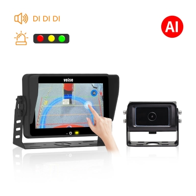 AI Backup Camera System with DVR and Audible and Visual Alarm