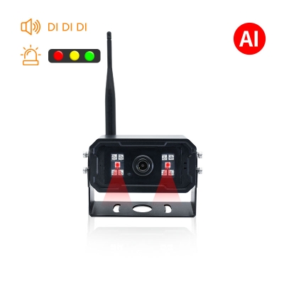 AI audible and visual alarm wireless camera