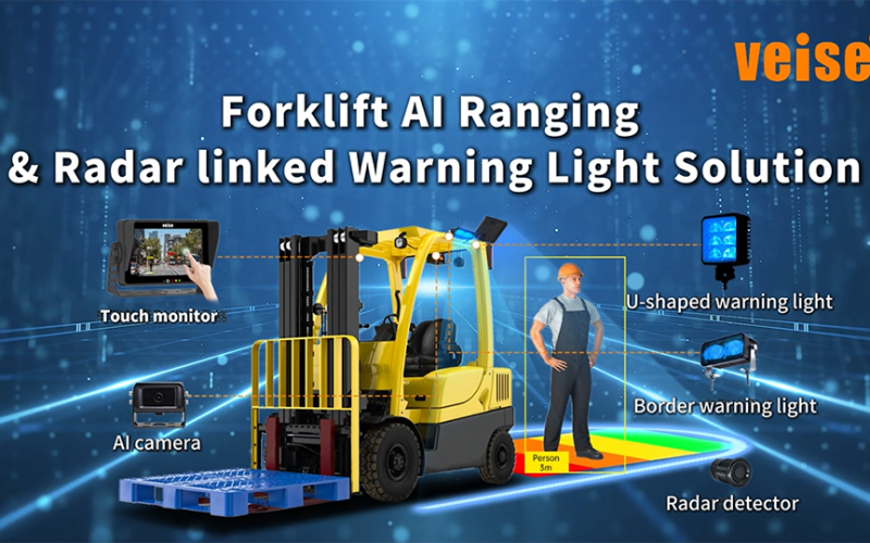 Forklift Al Ranging & Radar linked Warning Light Solution