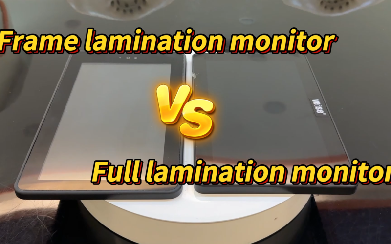 Comparison of screen full lamination process and non-full lamination process