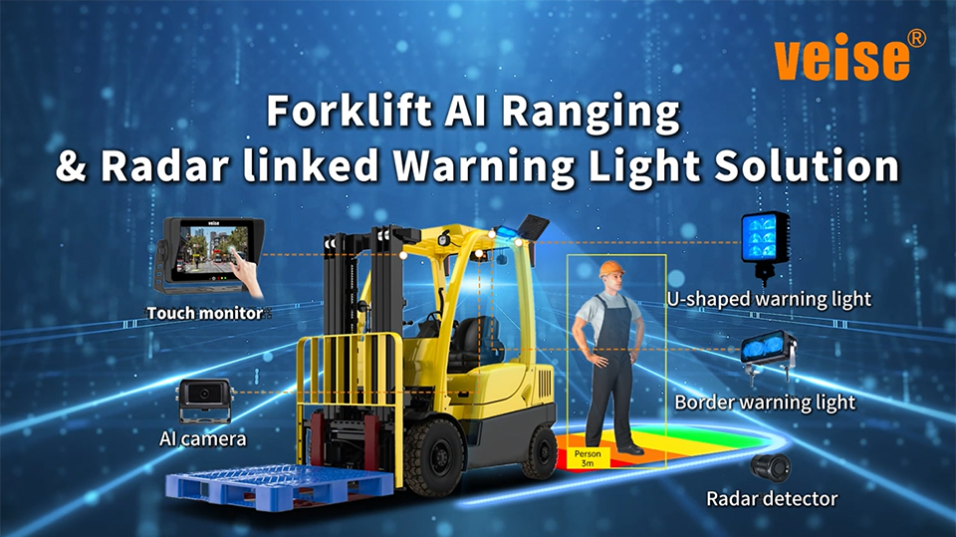 Forklift Al Ranging & Radar linked Warning Light Solution