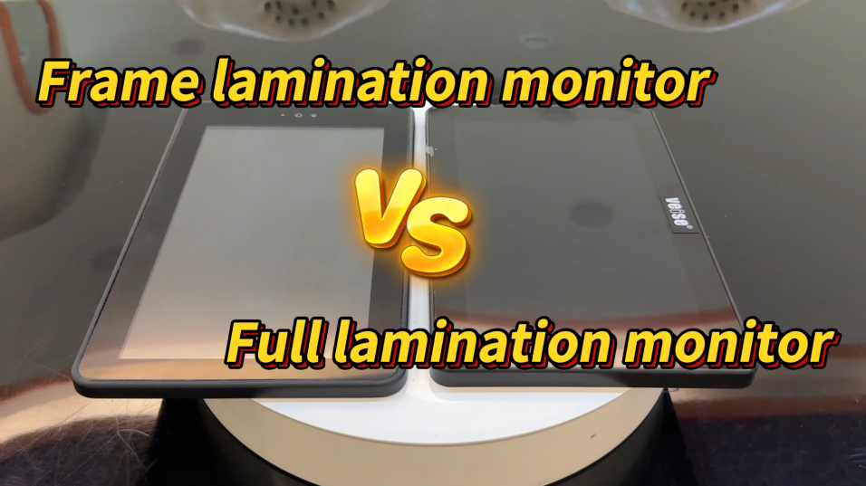 Comparison of screen full lamination process and non-full lamination process