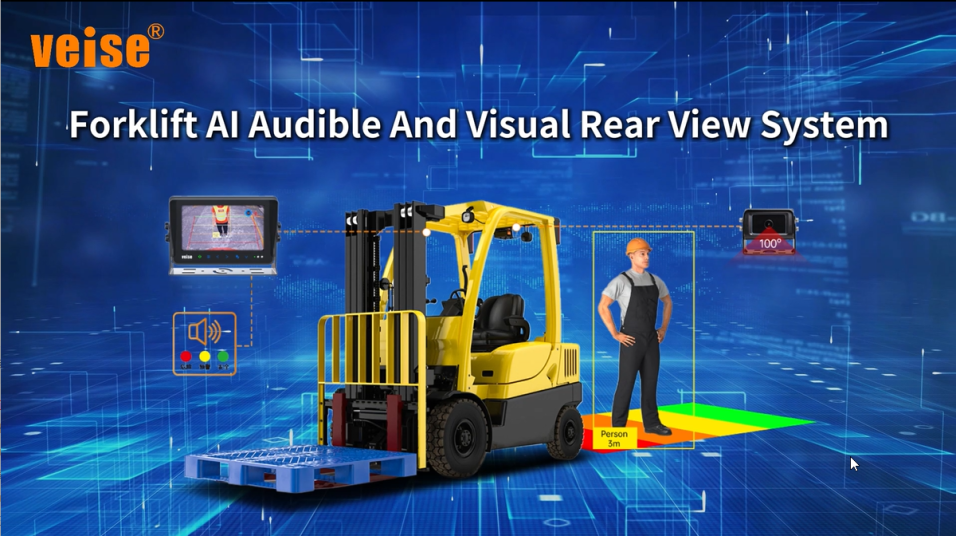 Forklift Al Audible And Visual Rear View Systeim